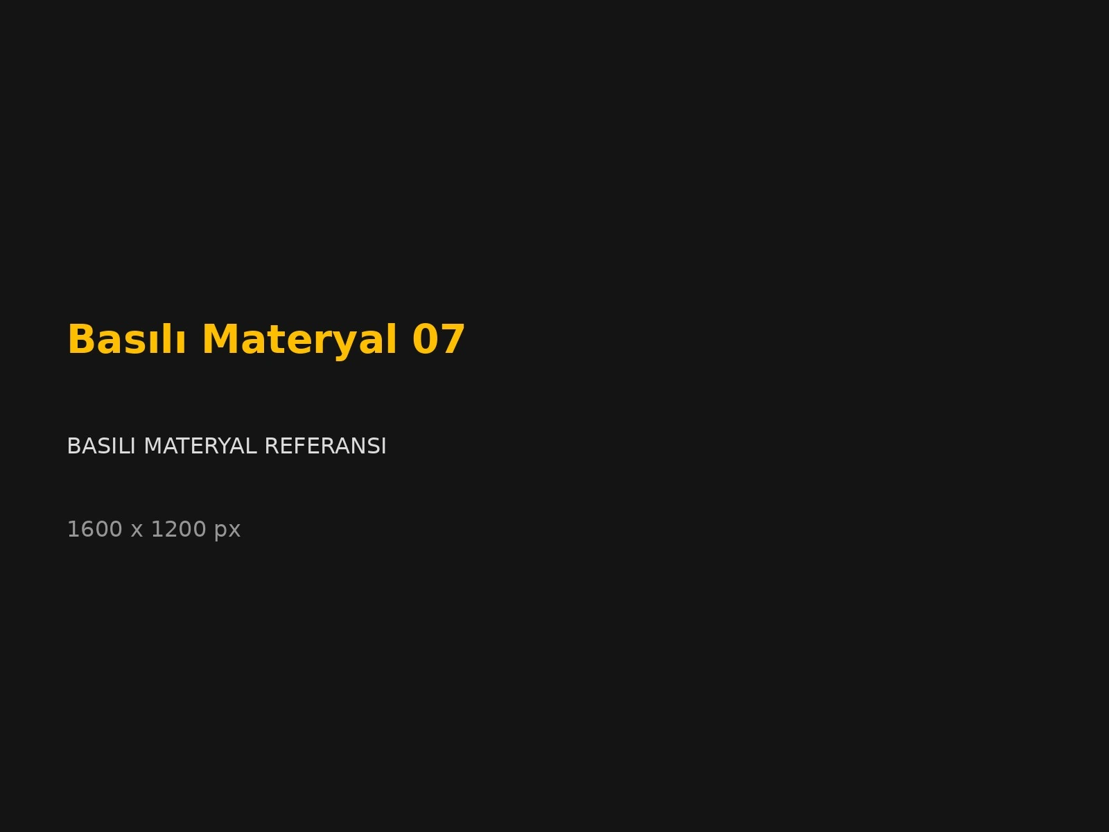 Basılı Materyal 07