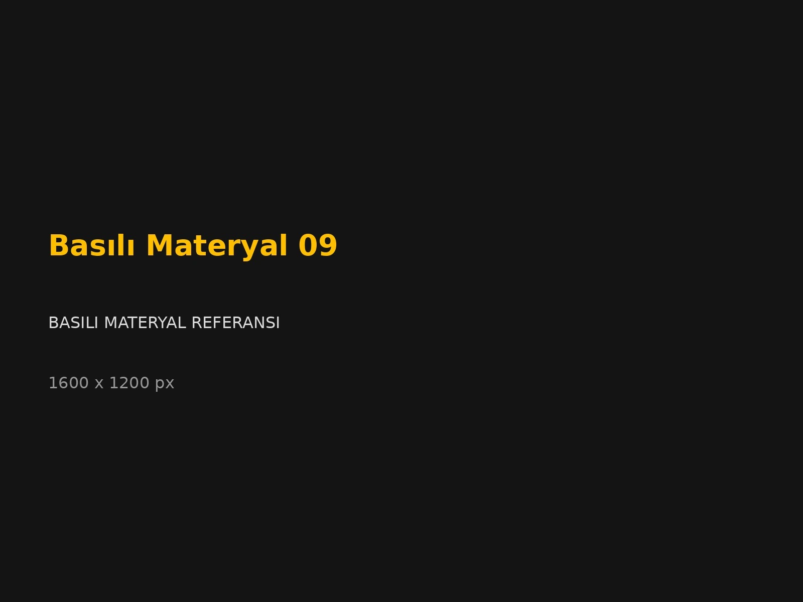 Basılı Materyal 09