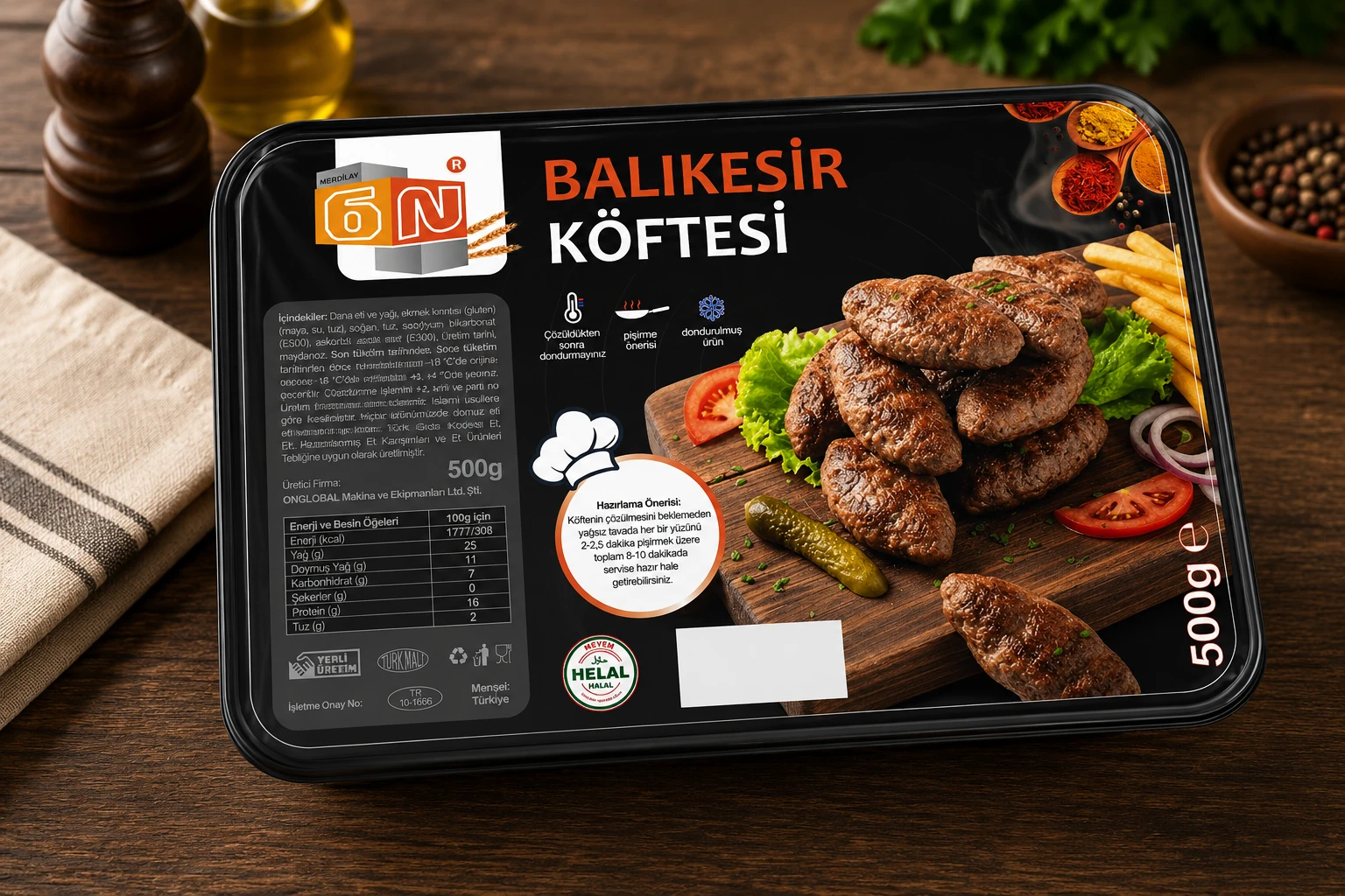 Balıkesir Köftesi Ambalaj Tasarımı